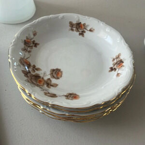 Vintage Bundle of 6 pcs open soup bowls Norway Rose by MITTERTEICH